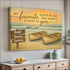 Beach-themed canvas print for couples ’My Favorite Place Is Next To You’ display